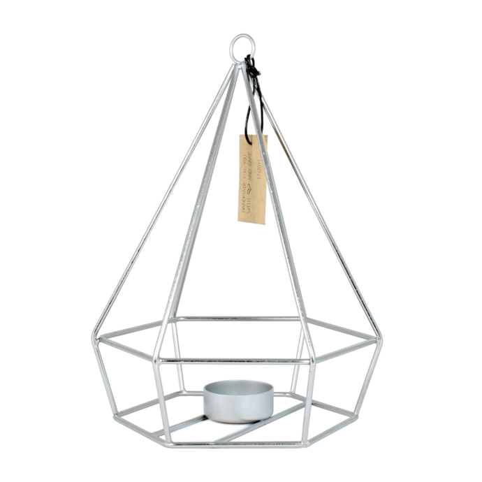 Kaarsenhouder diamand | 16 x 21 cm - Lounge&Lifestyle
