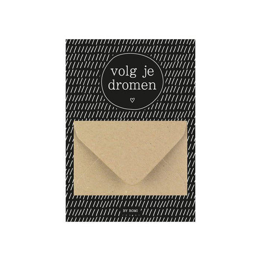 Geldkaart - Volg je dromen - Lounge&Lifestyle