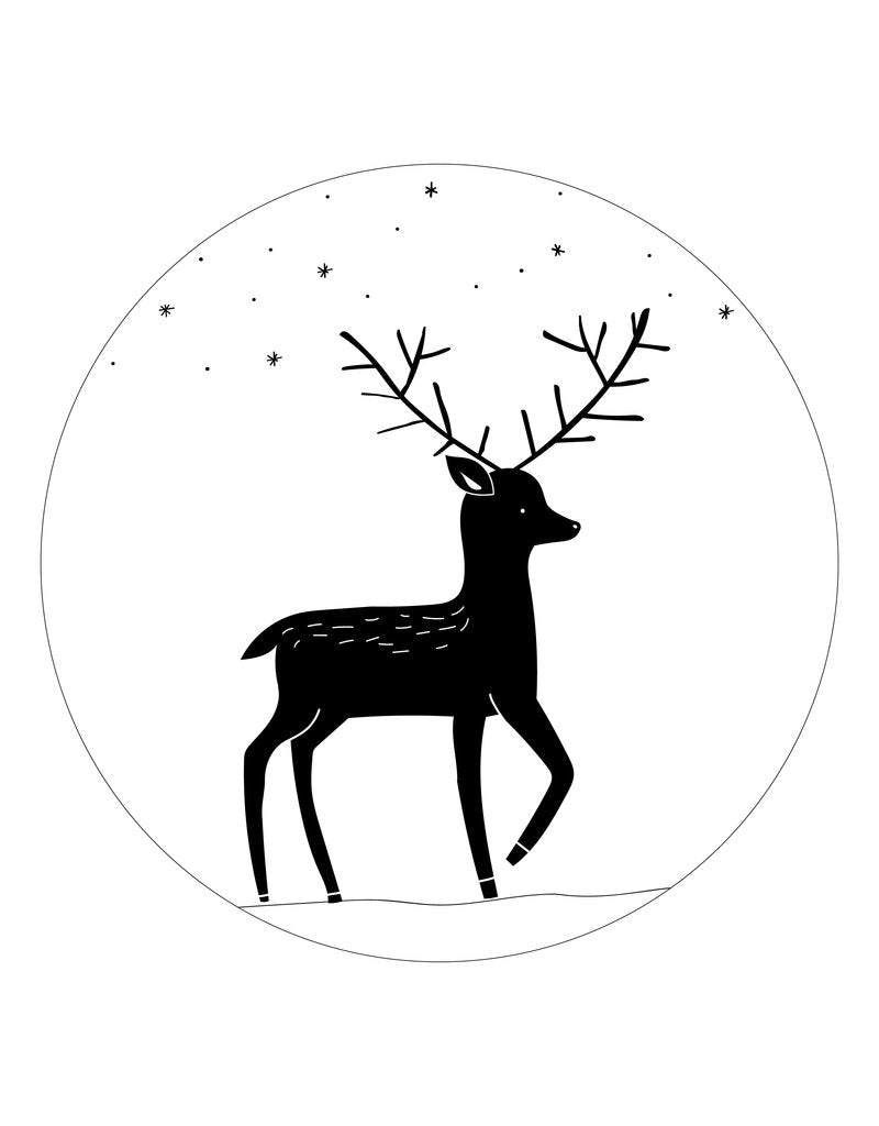 Muurcirkel - 'Hert' - Lounge&Lifestyle