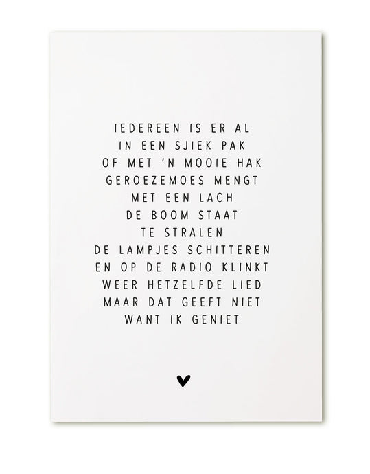 Kerstkaart - 'Iedereen is er al' - Lounge&Lifestyle