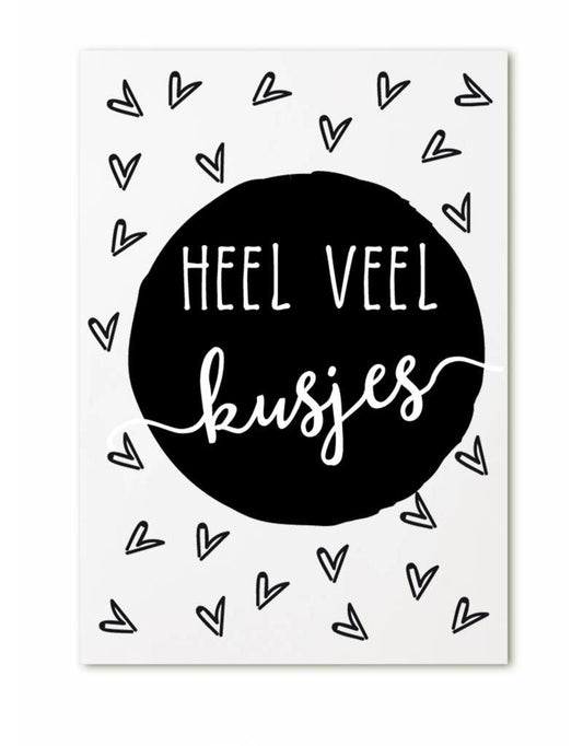 Cadeaukaartje - Heel veel kusjes - Lounge&Lifestyle