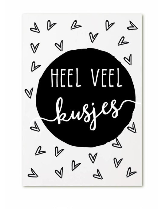 Cadeaukaartje - Heel veel kusjes - Lounge&Lifestyle