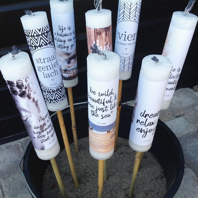 Tuinfakkel -Be wild, beautyful & free just like the sea - Lounge&Lifestyle
