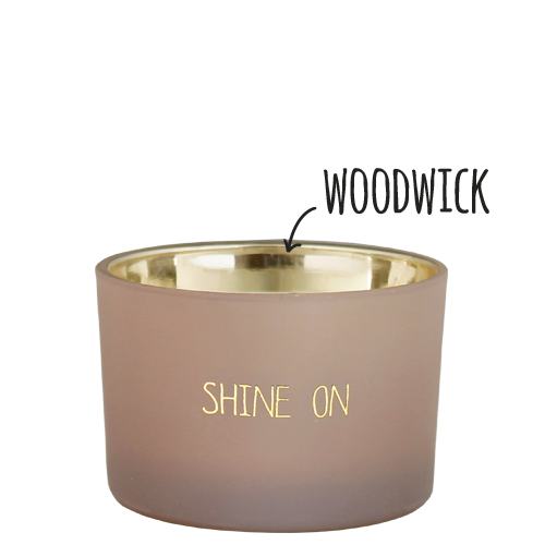 Sojakaars Shine On | Fig's Delight Geurkaars met Houten Lont