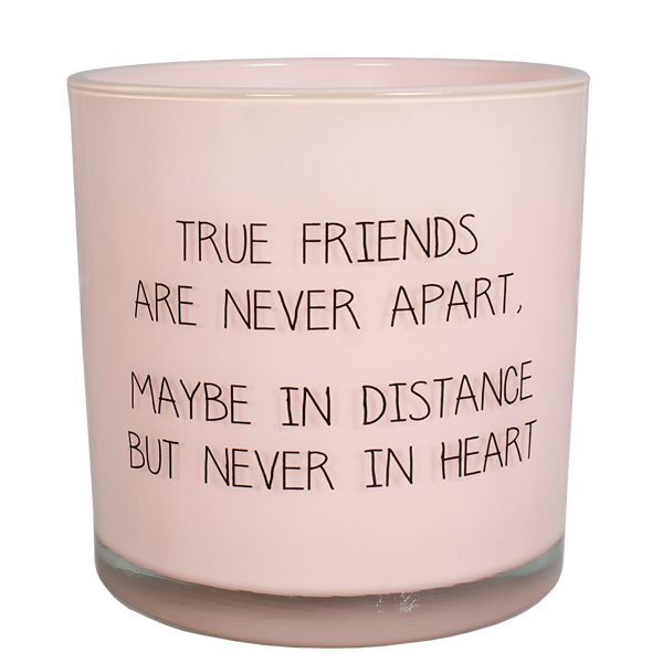 Soja kaars  - True friends are never apart