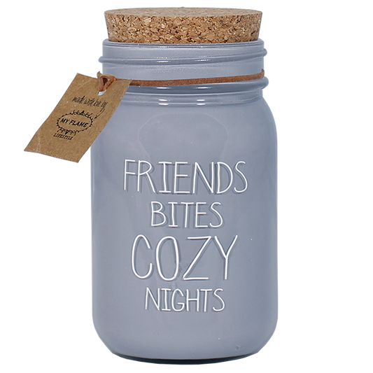 Soja kaars  - Friends bites cozy nights - Lounge&Lifestyle