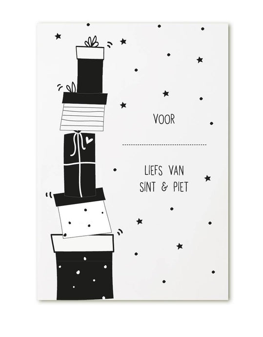 Cadeaukaartje - Liefs sint en piet - Lounge&Lifestyle