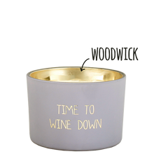 Afbeelding in Gallery-weergave laden, Soja kaars - Time to wine down - Lounge&amp;Lifestyle
