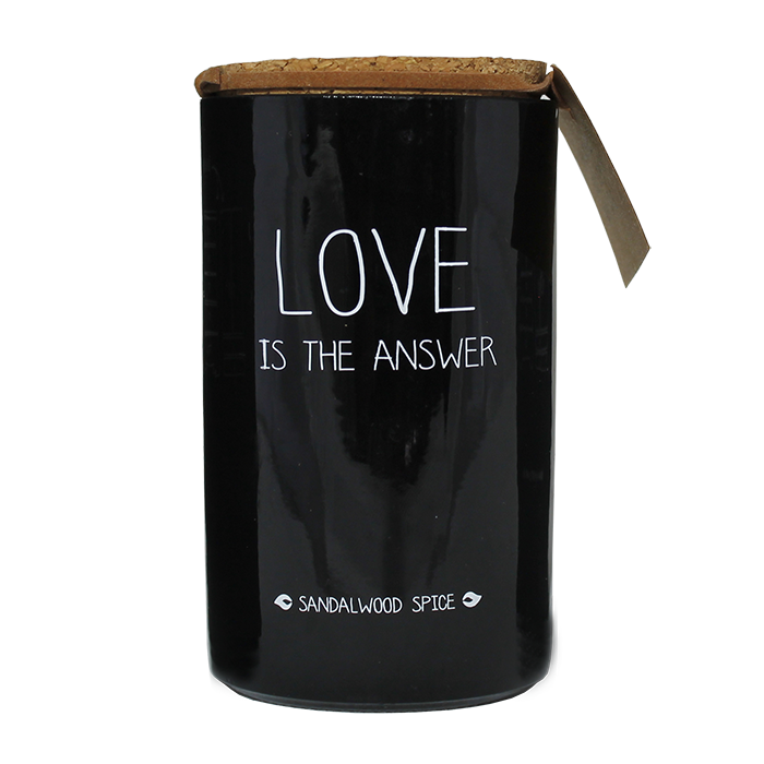 Soja kaars  - Love is the answer - Lounge&Lifestyle