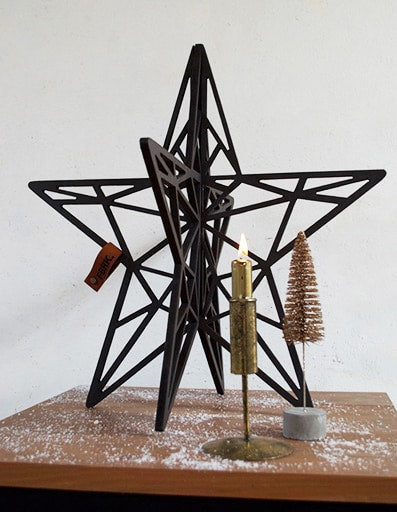 Houten kerstster - Lounge&Lifestyle