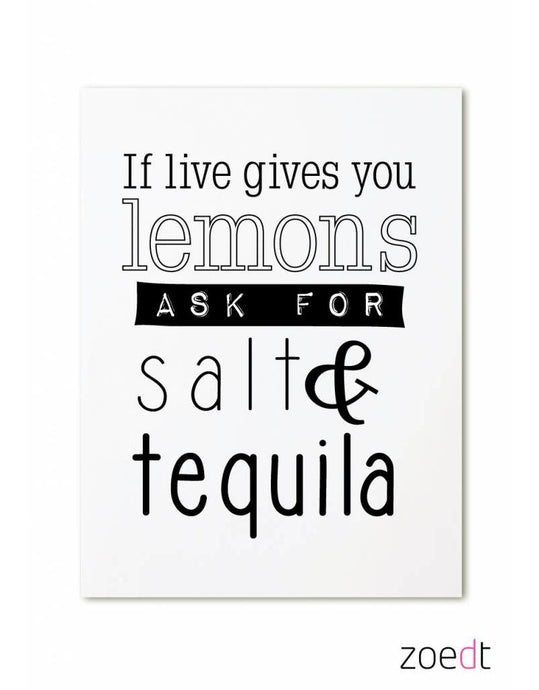 Kaart - If life gives you lemons - Lounge&Lifestyle