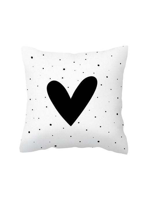 Kussen - Hart met stippen patroon - Lounge&Lifestyle