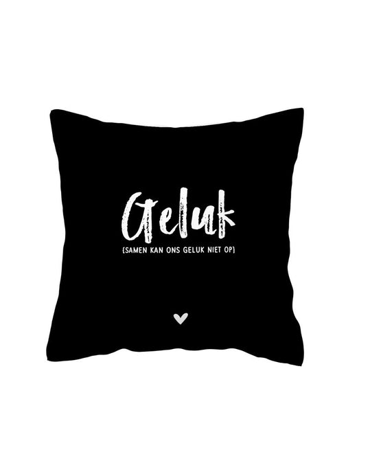 Kussen - Geluk, samen kan ons geluk niet op - Lounge&Lifestyle