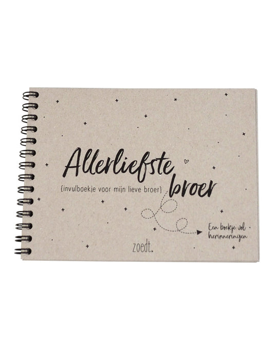 Invulboekje - Allerliefste broer - Lounge&Lifestyle