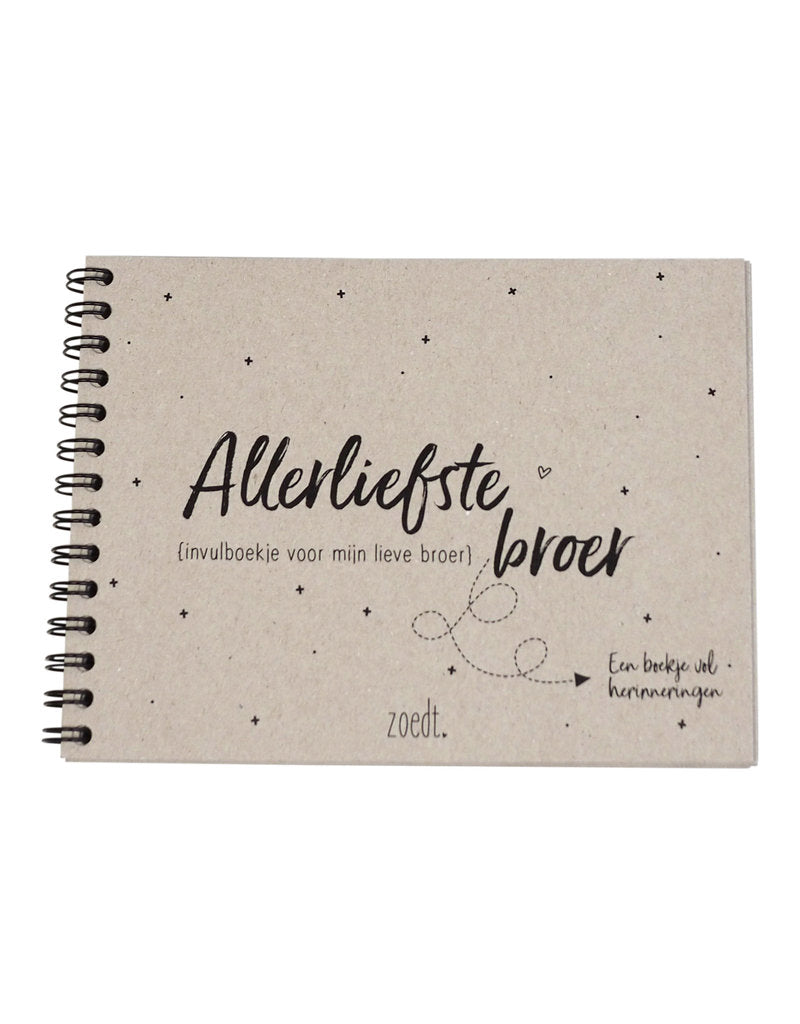 Invulboekje - Allerliefste broer - Lounge&Lifestyle