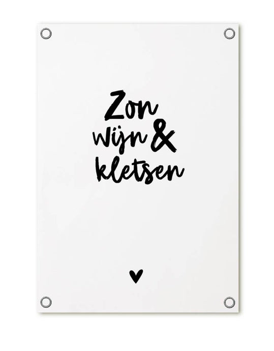 Tuinposter - Zon, wijn en kletsen - Lounge&Lifestyle