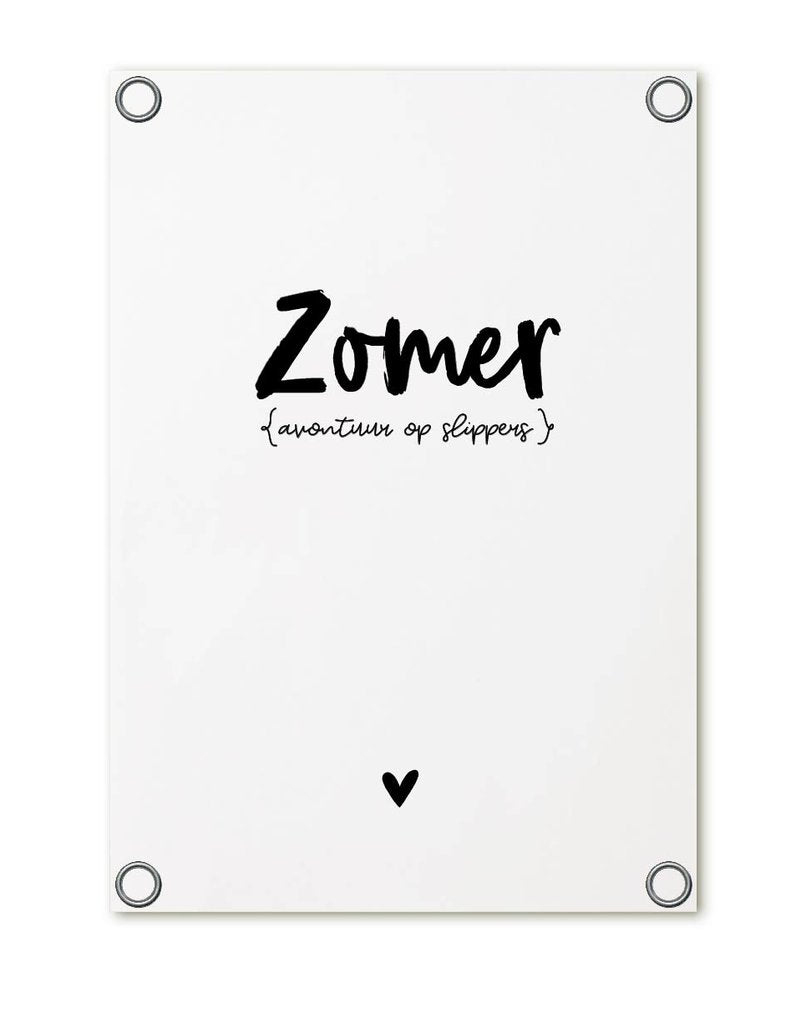 Tuinposter - Zomer, avontuur op slippers - Lounge&Lifestyle