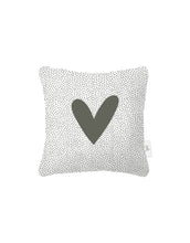 Afbeelding in Gallery-weergave laden, Buitenkussen - Wit met groen hart - Lounge&amp;Lifestyle
