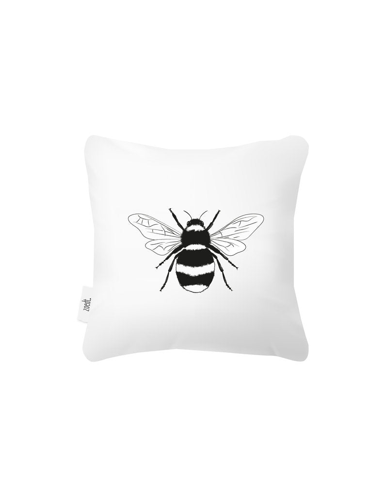 Buitenkussen - Wit met hommel - Lounge&Lifestyle
