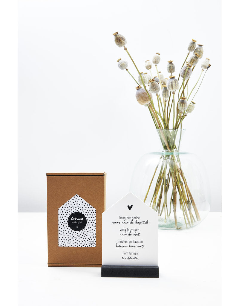 Huisje met gedicht - Zomaar - Lounge&Lifestyle